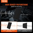 thumbnail image 2 of Paneles acústicos de espuma VEVOR, paquete de 50 unidades, alta densidad, 30 kg/m³, color negro, 2 of 9