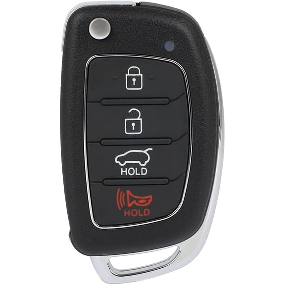 Easy to Use Car Key Fob Keyless Entry Remote Replacement for 2015-2019 for Hyundai for Tucson (FCC: TQ8-RKE-4F25) Black-1pc