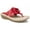Berry Red/Smooth, variant on Womens Cynthia Faux Leather Thong Wedge Sandals