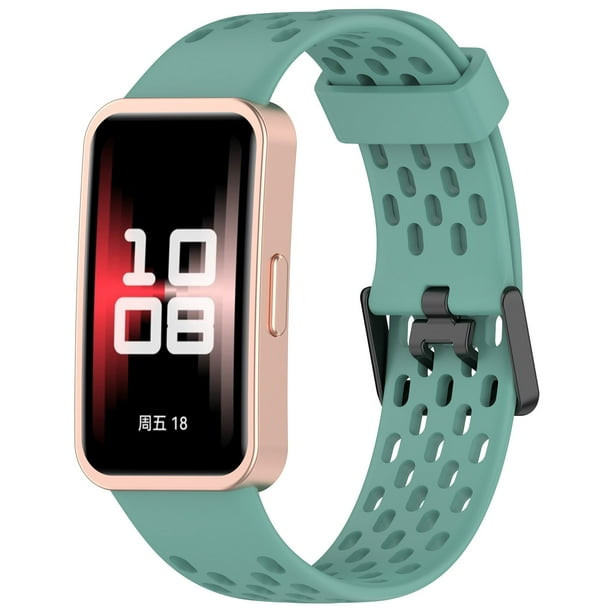 Correa de silicona para reloj deportivo - Resistente al sudor, Color sólido, Ajuste de hebilla, Amplia compatibilidad
