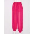 thumbnail image 4 of MSemis Women's Belly Dance Pants Bloomers Bollywood India Dance Costume Loose Pants Hot Pink One Size, 4 of 5