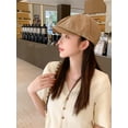 thumbnail image 2 of NANAHuang Women's Fashion Beret Newsboy Hat - Octagonal Hat Beret Vintage Taxi Driver Hat Domed Cloud Hat Gatsby Hat Painter Hat, 2 of 7