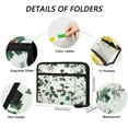 thumbnail image 3 of Accordion File Organizer with Zip Closure 13 Pockets Expanding File Folder Letter A4 Paper Document Organizer for Home Office Holly Leaves and Berries, 3 of 7