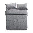 thumbnail image 2 of Travan 3-Piece Queen Quilt Set Quilted Bedspread Oversized Microfiber Lightweight Bedspread Coverlet Set with Shams Bedding Set for All Season Grey Queen Size, 2 of 5