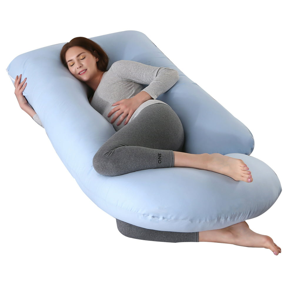 Pregnancy Pillow Full Body Maternity Pillow with Removable Cover and Contoured GShape Design