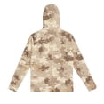 thumbnail image 6 of Camouflage T-shirt with Face Mask Long Sleeve Ice Silk Summer Fishing Shirt Breathable Sunscreen Hooded Fishing Top, 6 of 6