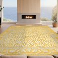 thumbnail image 2 of Design&I 5'x7' Washable Area Rug Spotted Vintage Motifs Abstract Farmhouse Border Distressed Southwestern for Small Living Room, Bedroom, Sleek Flatweave Pet Friendly & Non-Slip, 2 of 7