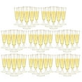 thumbnail image 1 of Copas de champán de plástico, copas de mimosa de plástico, paquete de 40, copas de champán desechables, copas de acrílico transparente para brindar en bodas, copas de cóctel para fiestas, suministros, 1 of 5