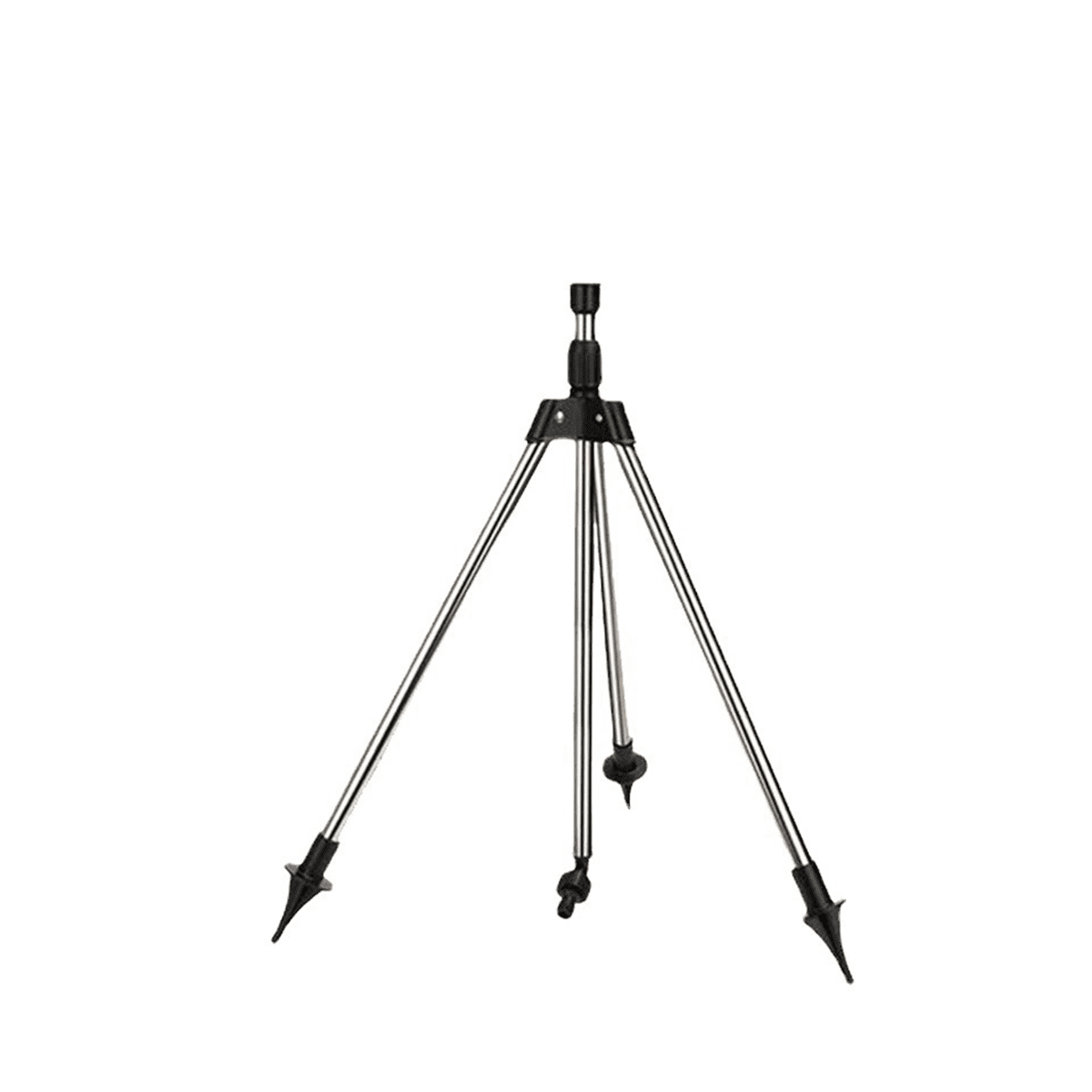 Telescopic Automatic Rotating Sprinkler Tripod Irrigation Artifact with One Sprinkler and Two Nozzles
