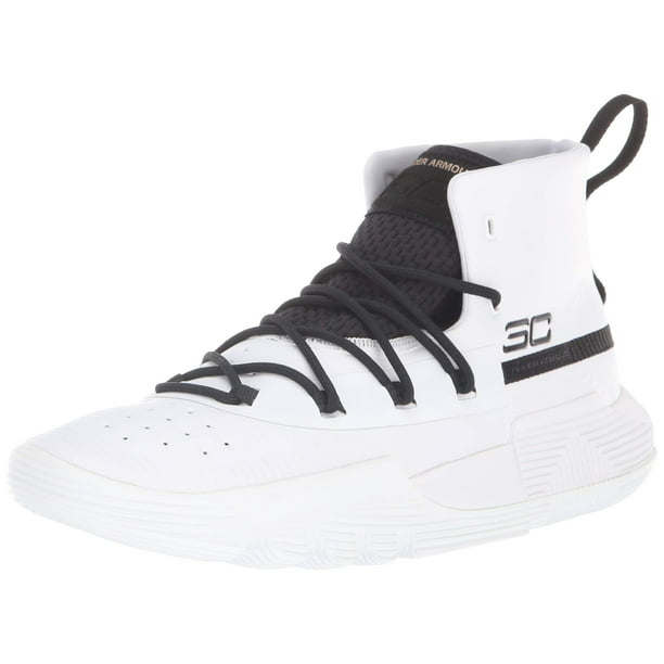 Under Armour Men's SC 3ZER0 II Basketball Shoe, White (103)/Black, - Walmart.com