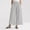 05# Light Gray, variant on Womens Gaucho Pants Wide Leg Palazzo Pant Flowy Slacks Dressy Casual Trousers Elastic Waist with Pockets Black M