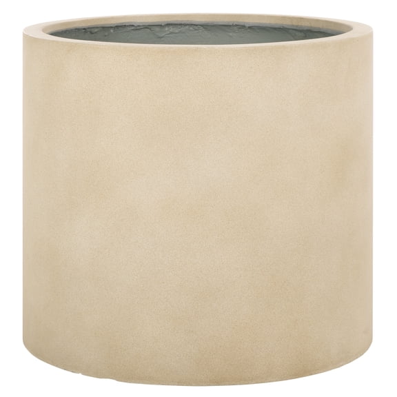 Safavieh 28" x 25" x 28" Round Beige Concrete Ficonstone Planter