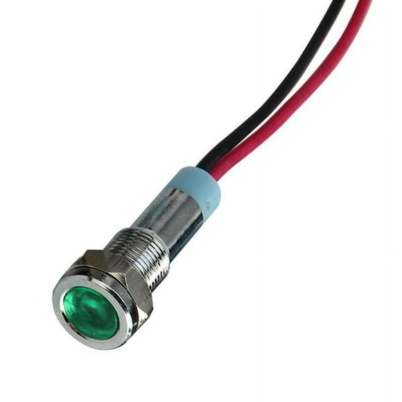 LED Warning Light 8mm Thread Metal 220V-Panel 6V hot New J1