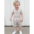 thumbnail image 4 of BemeyourBBs Baby Boy Shorts Set Striped Short Sleeve Bodysuit Elastic Waist Shorts, 4 of 9
