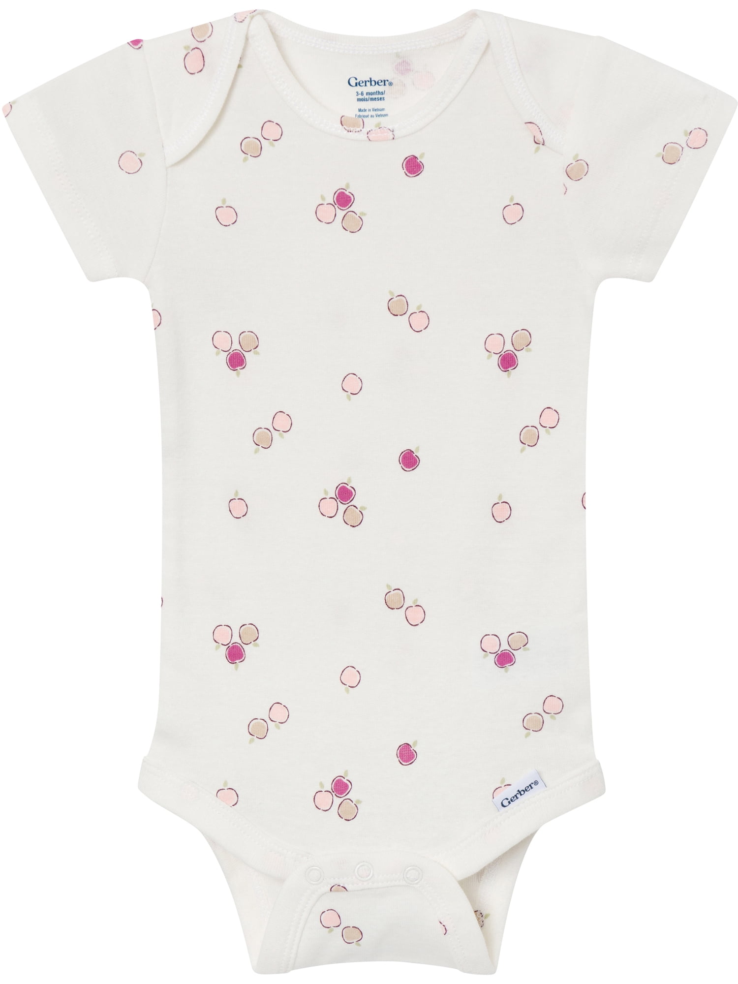 Gerber Baby Neutral Short Sleeve Onesies, 8-Pack, Sizes 0/3 Newborn - 12 Months