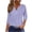 Purple, variant on Vivianyo HD Women's Spring Fall Eyelet Embroidery Tunic Top, V Henley Three Quarter Sleeve Button Front Casual Pullover Shirts for Women, Women's Light Blue, Sizes S-2XL
