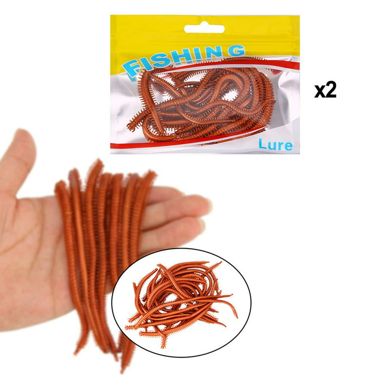 20 Pcs Lure Centipede Soft Bait 1.8g 14cm Sea Worms Earthworm Fishing Soft  Lures 