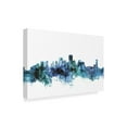 thumbnail image 2 of Trademark Fine Art 'New Orleans Louisiana Blue Teal Skyline' Canvas Art by Michael Tompsett, 2 of 3