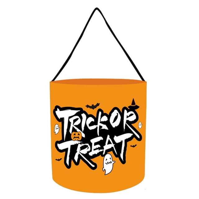 Led Tiras de Luz Brillante Bolsa de Dulces de Halloween Luz Portátil de Calabaza, Bolsa de Almacenamiento Respirable de 25x28cm para Regalos Y Artículos Pequeños, Manija Reforzada