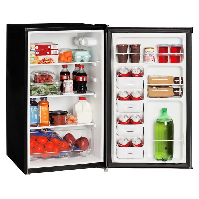 Mainstays 4.4 Cu. Ft. Compact Refrigerator, Stainless Steel photo 4