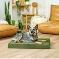 thumbnail image 5 of FurHaven Grid Indoor-Outdoor Cooling Memory Foam Deluxe Mattress for Dogs and Cats - Olivine, Medium, 5 of 14
