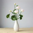 thumbnail image 6 of Artificial Flowers - Household Imitation - Artificial Flowers Bouquet with Leaves Real Looking for Wedding Home Living Room Hotel Decorations 1Pack, 6 of 7