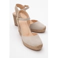 thumbnail image 4 of Sinta - Alpargatas de plataforma de piel ante beige beige 23 CM, 4 of 6