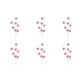 thumbnail image 2 of Vickerman Red/White Glitter Snowflake Artificial Christmas Spray. Includes 6 sprays per pack., 2 of 2