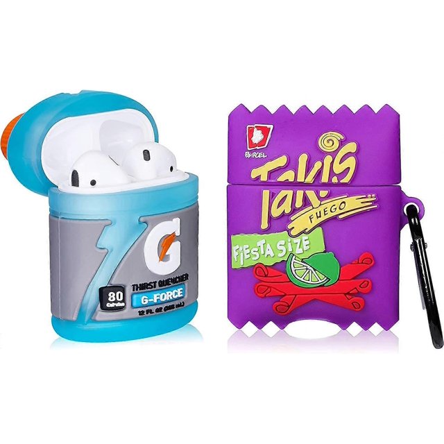 for Airpod 1/2 Case Cute Cartoon 3D Unique Soft Silicone Cover Funny Fashion Fun Cool Character Stylish Design Cases Women Girls Boys Teen for Air pod