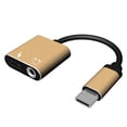 thumbnail image 1 of Adaptador USB tipo C Cargador Cable de audio 2 en 1 Tipo-C a 3,5 mm Jack Auriculares Convertidor auxiliar Reemplazo para Xiaomi Speravity PJ6823-03B, 1 of 2