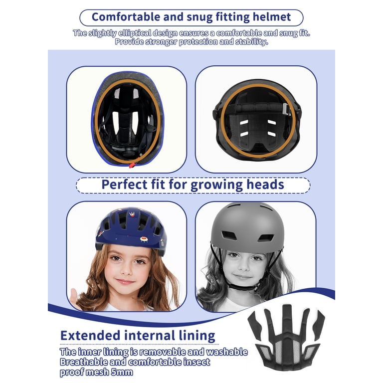 KORIMEFA Kids Bike Helmet Toddler Bicycles Helmets, Multi-Sport Protective Gear Set for 3-5-8-14 Years Boys Girls with Knee Elbow Pads Wrist Guards for Cycling,Skateboarding,Skating Scooter - Walmart.com KORIMEFA Kids Bike Helmet Toddler Bicycles Helmets, Multi-Sport Protective Gear Set for 3-5-8-14 Years Boys Girls with Knee Elbow Pads Wrist Guards for Cycling,Skateboarding,Skating Scooter - Walmart.com