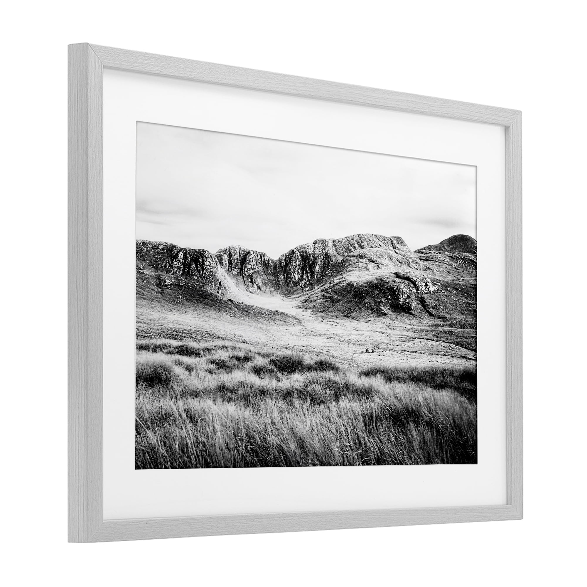 Stupell Industries Magnificent Countryside View Gray Framed Print Under Glass, design by Andy Amos