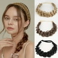 thumbnail image 2 of Nvzi Headband Braid Wig - 1 Piece, Light Brown, 40CM Width, Heat-Resistant Synthetic Hair, Effortless Three-Strand Braided Hairstyle, Easy-to-Wear for Daily & Special LooksCategory,, 2 of 3