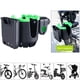 thumbnail image 5 of Portavasos 2 en 1 para cochecito, soporte para botella de agua para bicicleta, ajustable con soporte para teléfono Verde negro Sharpla Portabidón de bicicleta, 5 of 8