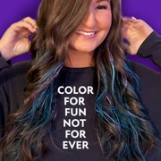 Fun In by Sun In, One Day Temporary Hair Color Washable Brush In System, Purple, Unisex, 1 oz