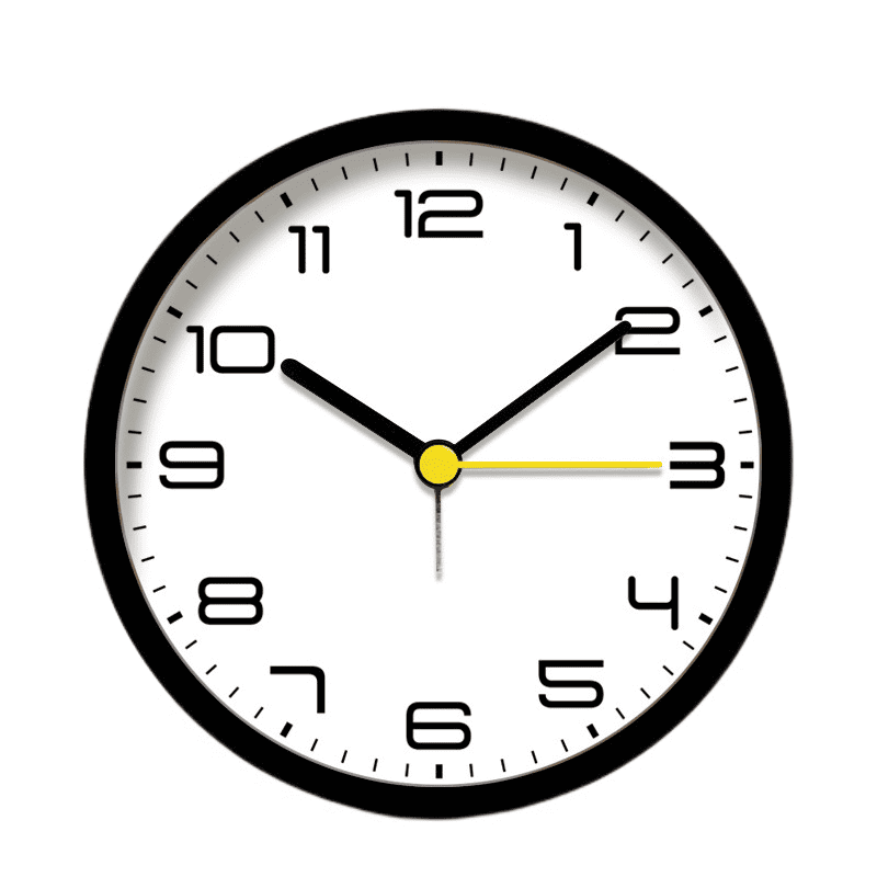 TIMPCV Analog Alarm Clock 4.5 Inch, Battery Powered NonTick Silent Small Desk Clock with Night