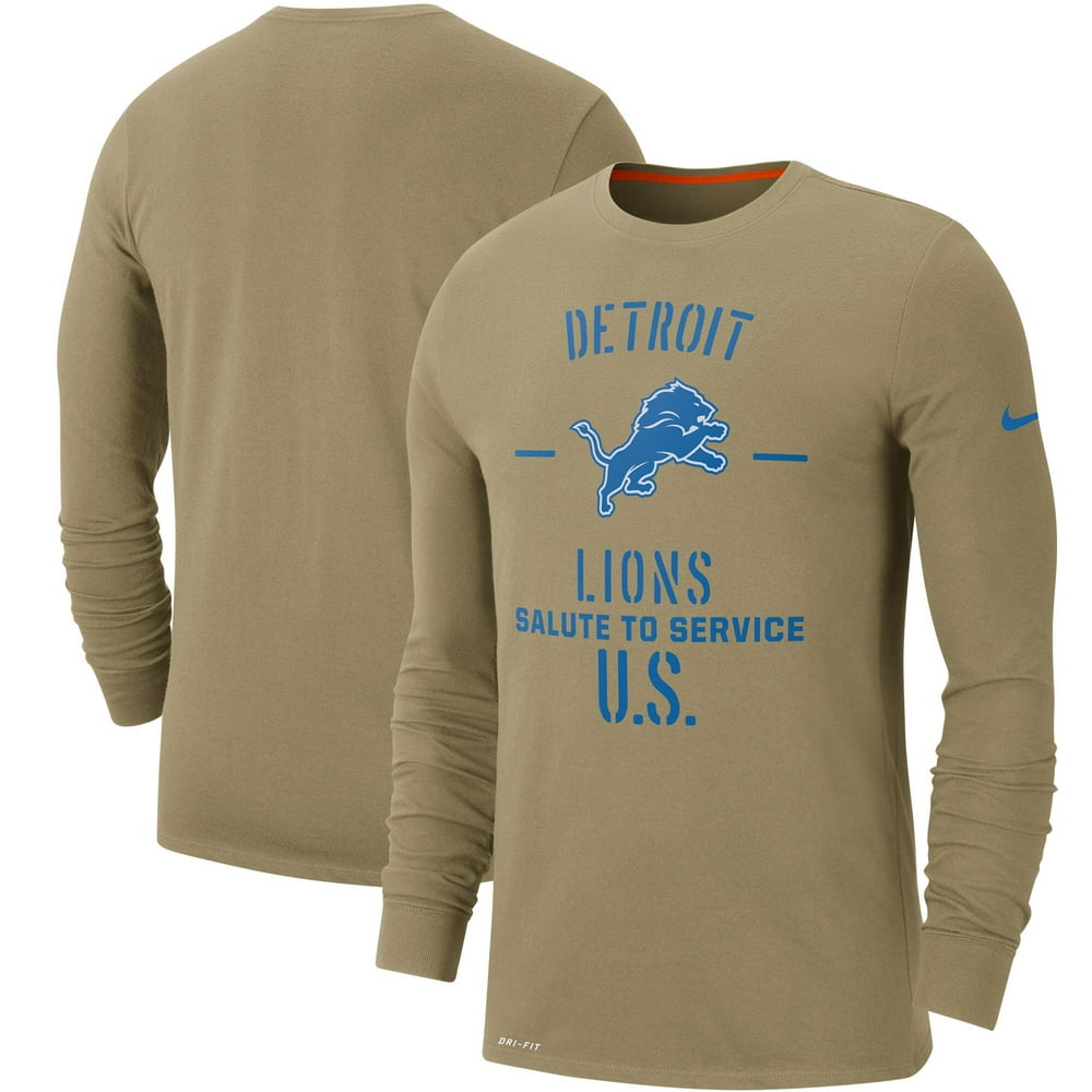 Detroit Lions Nike 2019 Salute to Service Sideline Performance Long