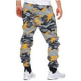 thumbnail image 4 of guisaled Camo Sweatpants for Men Mid Rise Drawstring Elastic Waisted Track Pant Camouflage Color Outdoor Athletic Hunting Pants with Pockets, 4 of 5