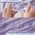 thumbnail image 4 of Duvet Cover Set - Soft Double Brushed Lavender Duvet Cover Twin/Twin XL, 2, 4 of 9