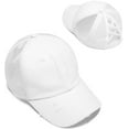 thumbnail image 2 of Casquette de Baseball en Forme de Queue de Poney Chapeau de Soleil de Camionneur Réglable en Maille à Gros Chignon, 2 of 2