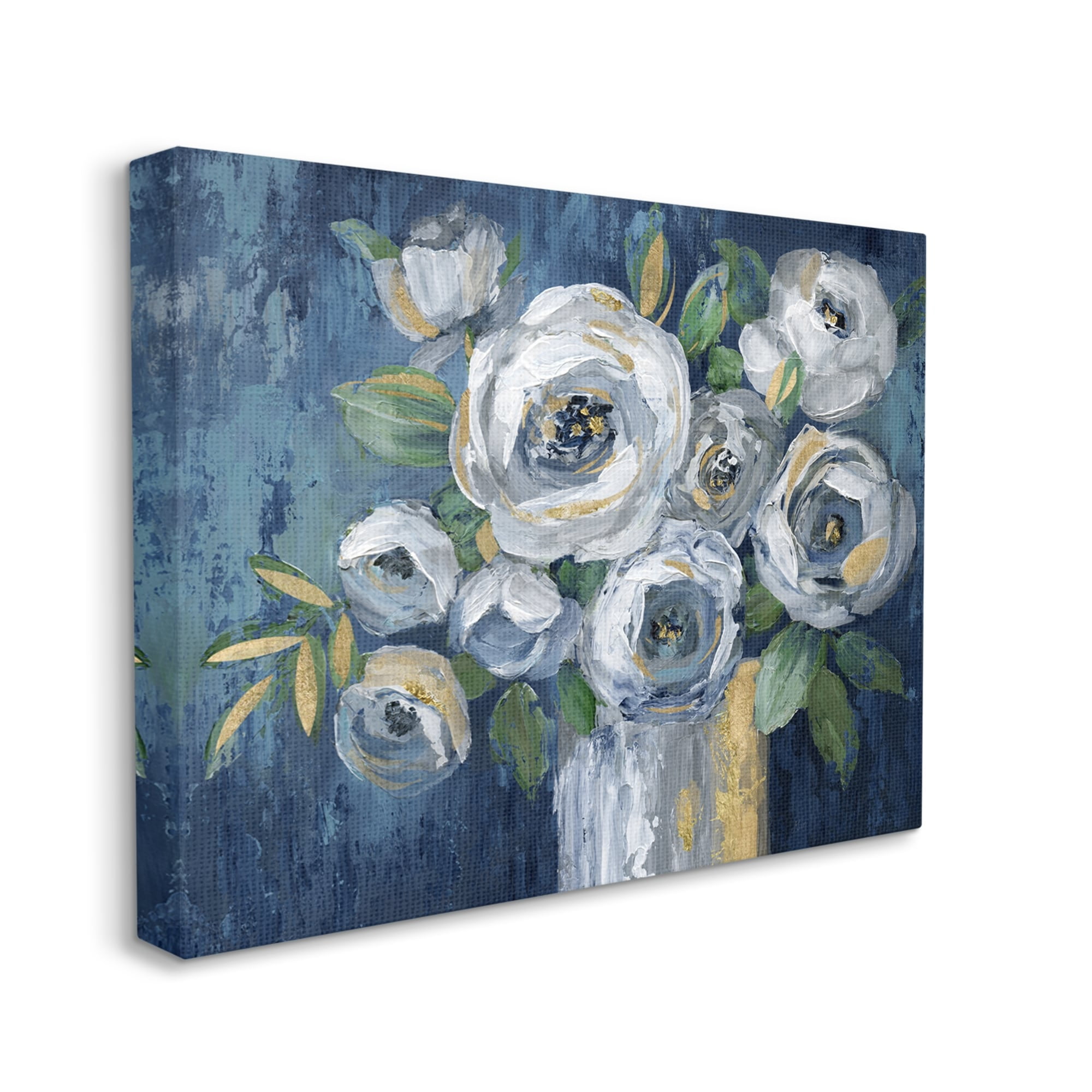 Stupell Industries Traditional White Peonies Flower Bouquet Painting , 30 x 24, Design by Nan