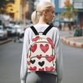 thumbnail image 7 of ALAZA Red Hearts Pattern Womens Travel Laptop Backpack Large Daypack Ladies Shoulder Bags S, 7 of 7