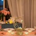 thumbnail image 5 of HomeDM Moon Candle Holders - Vintage Metal Candlesticks Holder for Valentine's Day Christmas Holiday Wedding Table Centerpiece Decor, 5 of 6