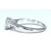 GIA Certified .55ct heart cut diamond solitaire ring platinum classic D/VS