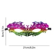 thumbnail image 3 of 2PC Mardi Gras Mask Multicolored Masquerade Masks Vintage Antique Mask for Men Women Carnival Costumes Dress Party Wedding Supplies, 3 of 6