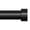 Black, variant on OLV Black Curtain Rods for Windows 32 to 40 Inch, 1 Inch Adjustable Heavy Duty Decorative Window Rods with Classic End Cap