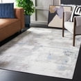 thumbnail image 3 of SAFAVIEH Bayside Lincoln Abstract Polyester Machine Washable Area Rug, Blue/Gray, 5'3" x 7'6", 3 of 13