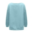 thumbnail image 6 of Babysbule Hoodless Sweatshirts for Women Solid Color Strapless Streetpullover Cotton Sweater Dress Capless Sweater Tops, 6 of 6