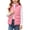 Pink, variant on Spazoro Girls Lightweight Puffer Vest with Patch Pockets, Stand Collar Full Zip Solid Color Sleeveless Warm Quilted Outerwear Gilet Purple Size 5-6