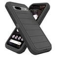 thumbnail image 2 of Asuwish Compatible with Google Pixel 7A 5G 2023 Phone Case Hybrid Rugged Shockproof Hard Protective Drop Proof Full Body Heavy Duty Mobile Cell Cover for Pixel7A A7 6.1 inch Women Men Black, 2 of 6